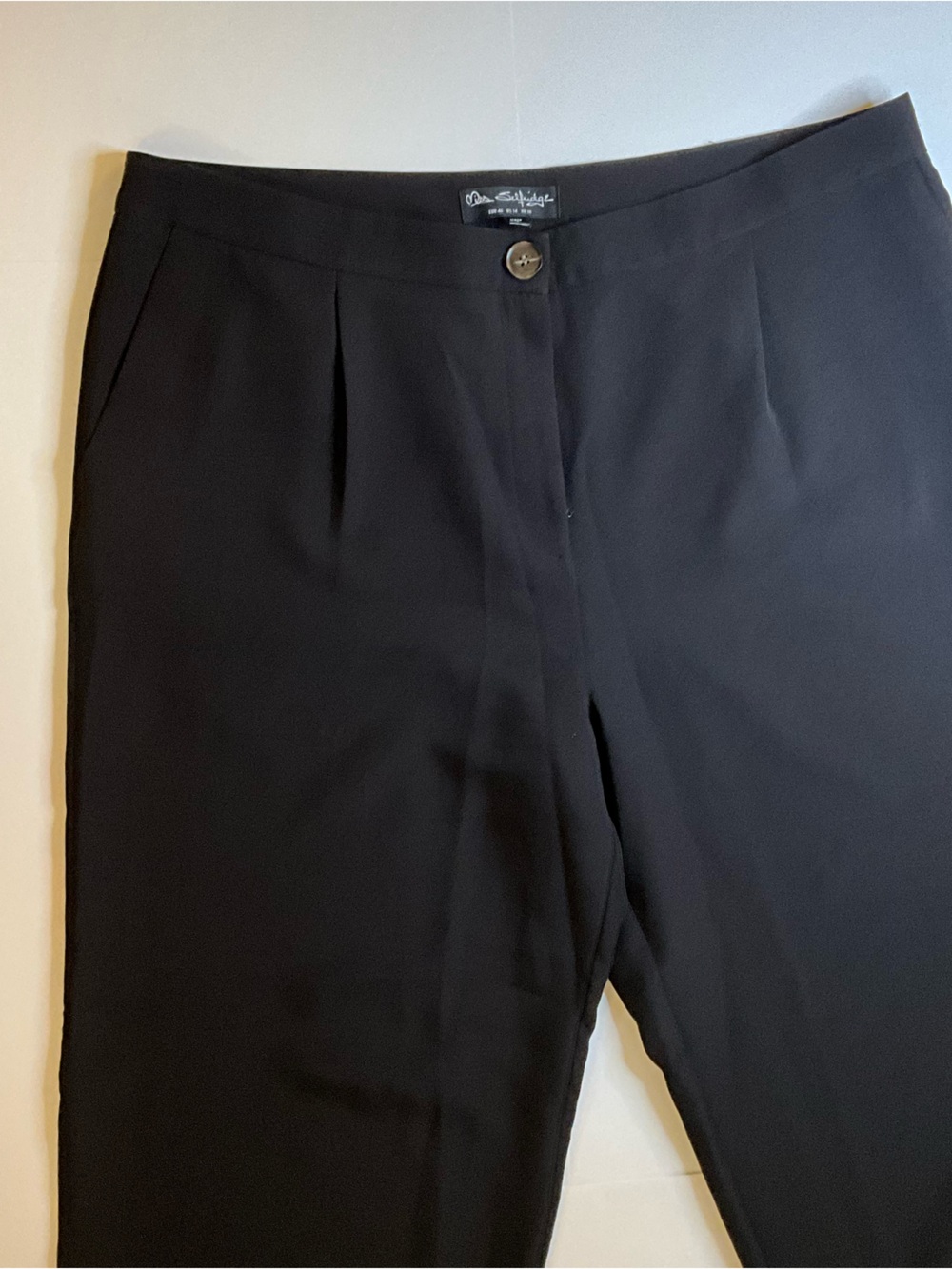 Miss Selfridge Black Wide Leg Dress Pants Size 14 Career Trouser - Picture 5 of 6